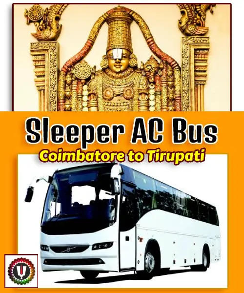 Coimbatore to Tirupati Tour Package AC Sleeper Bus