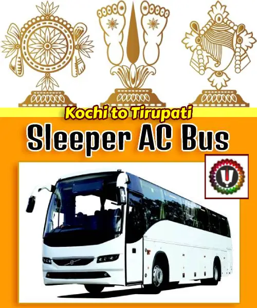 Kochi to Tirupati Tour Package by Bus