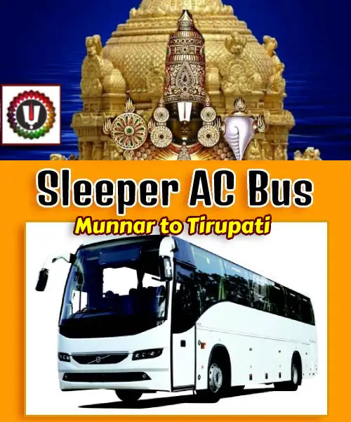 Munnar to Tirupati Package by Bus